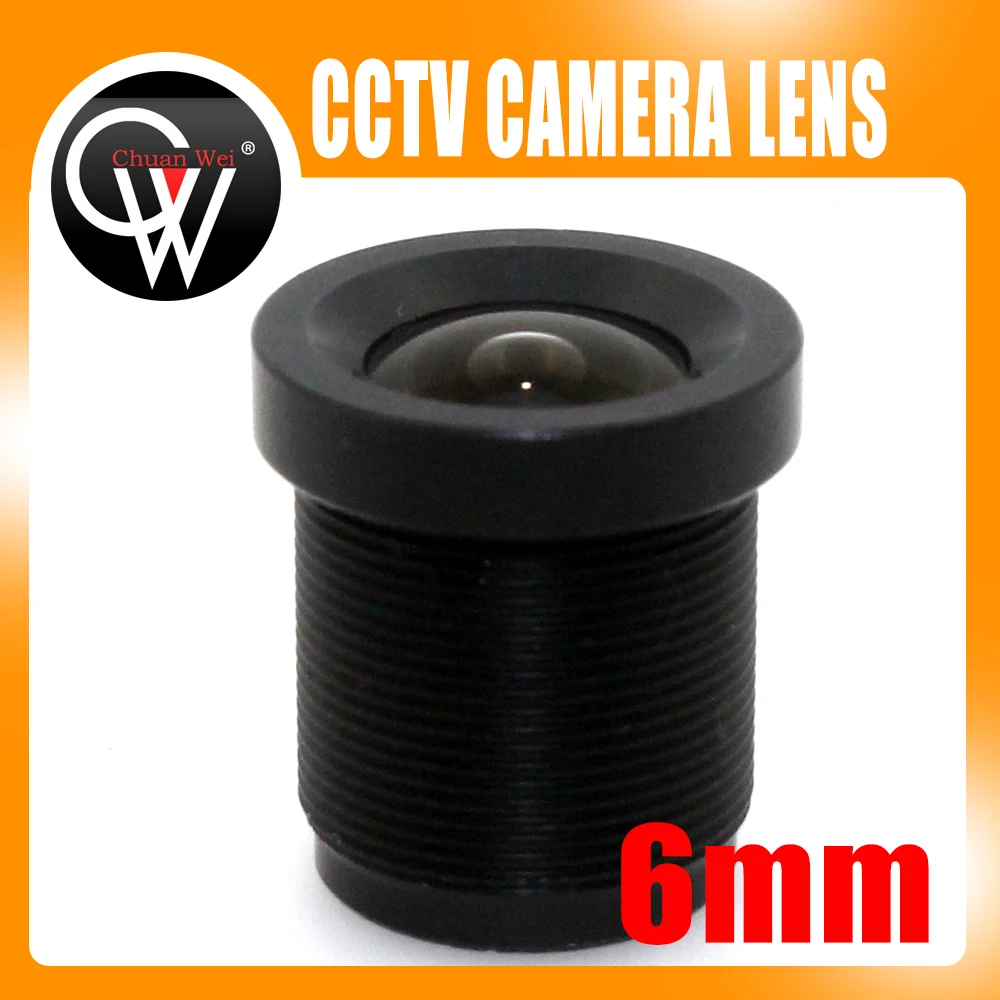 100pcs/lot Board cctv 6mm lens 53 Degree CCTV Lens Wide Angle Security Lens For CCTV Security Camera