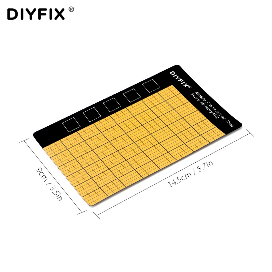 DIYFIX 1PC Magnetic Screw Mat Memory Chart Work Pad Mobile Phone Repair Tools 145 x 90mm Palm Size