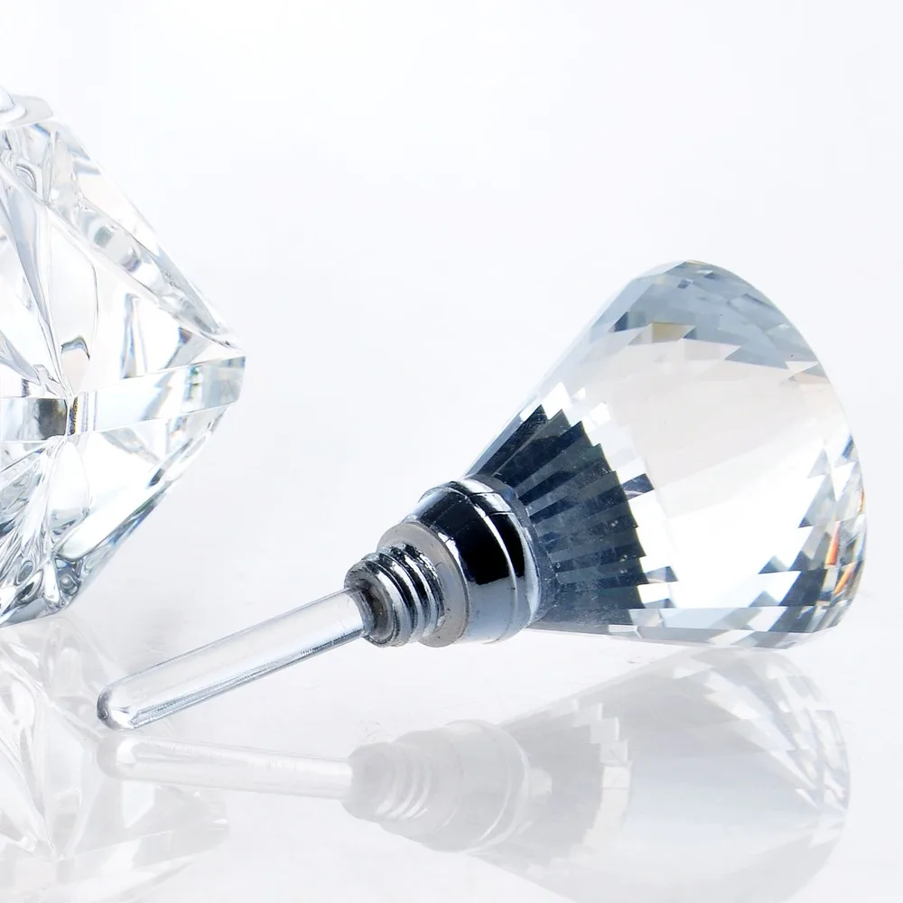 H&D 3ml Women Mini Crystal Cut Transparant Perfume Bottle Glass Bottle Refillable Gift Empty Refillable Perfume Bottle