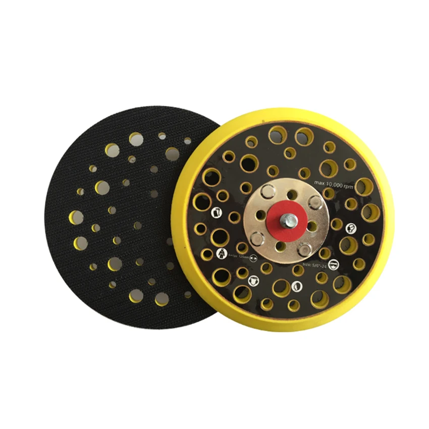 5 pollici 44 fori Multi-foro DA platorello per levigatrice platorello per levigatrice utensili abrasivi senza polvere accessori per smerigliatrice per levigatrice