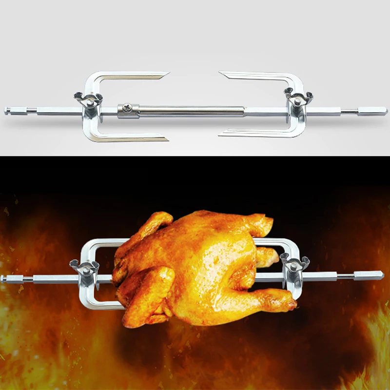 

Stainless Steel Chicken Roaster Rack Oven Accessories Chicken Grill Roasting Fork Barbecue Tools Kitchen Tool Home Cook Utensils