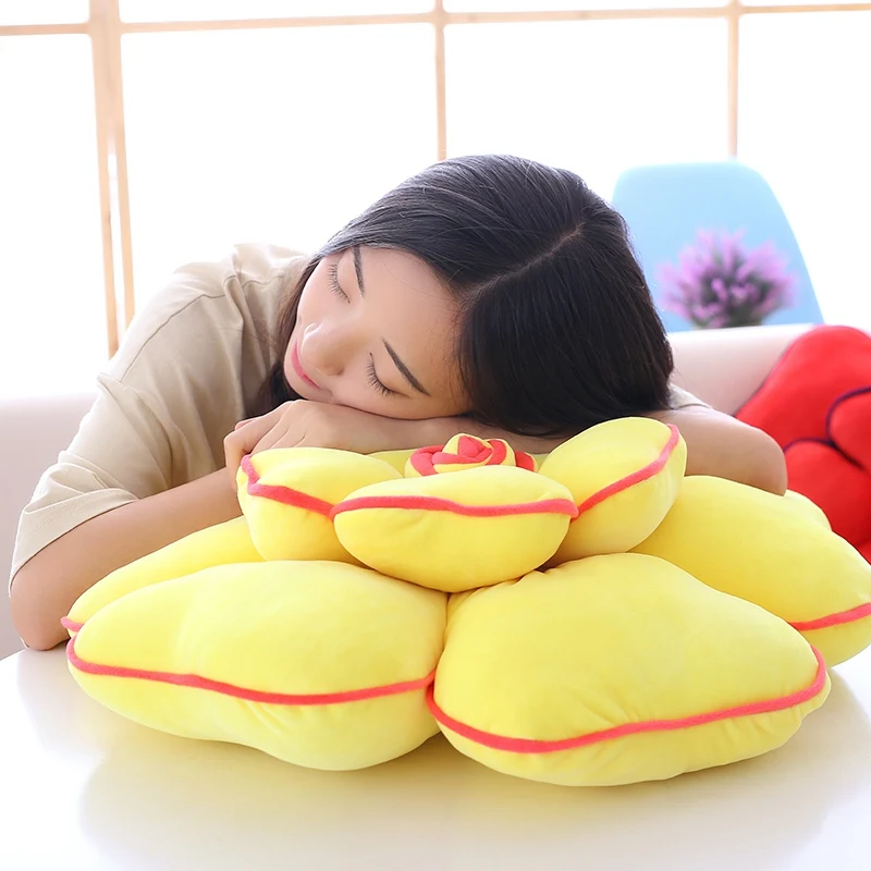 55cm Rose Plush Toys Soft PP Cotton Stuffed Dolls Flower Series Cushions Sleeping Pillows Sofa Decoration Gifts 6 Colors