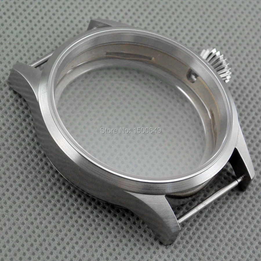 43mm sapphire glass steel Brushed case fit ST3600 ST3620  ETA 6497 6498 Manual mechanical movement  watch CASE P212