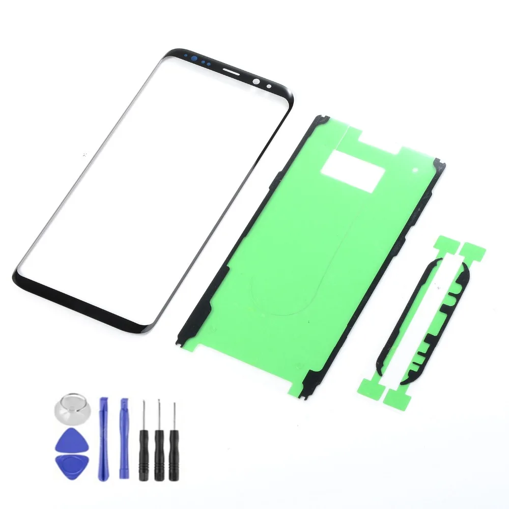 For Samsung Galaxy S8 S8+ S8 Plus Phone LCD Touch Screen Front Outer Glass Panel Touch Screen S8Plus adhesive Replacement Tools