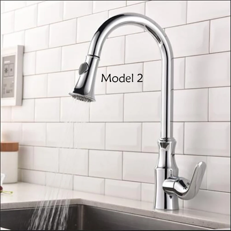 Brushed Nickle Kitchen Pull Out Sprayer head Faucet Replacement Part Spray