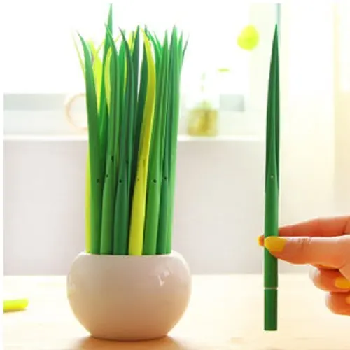 24Pcs Beautiful/Cute/Fashion Long Grass/Blade/Leaf Shaped Rollerball Pens