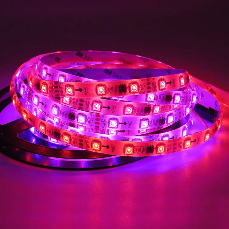 

Addressable 5M 48LEDs/m DC12V WS2811 5050 LED Pixel Strip Light,Digital Flexible Tape with 16Pixels/m,Waterproof IP65,WHITE PCB