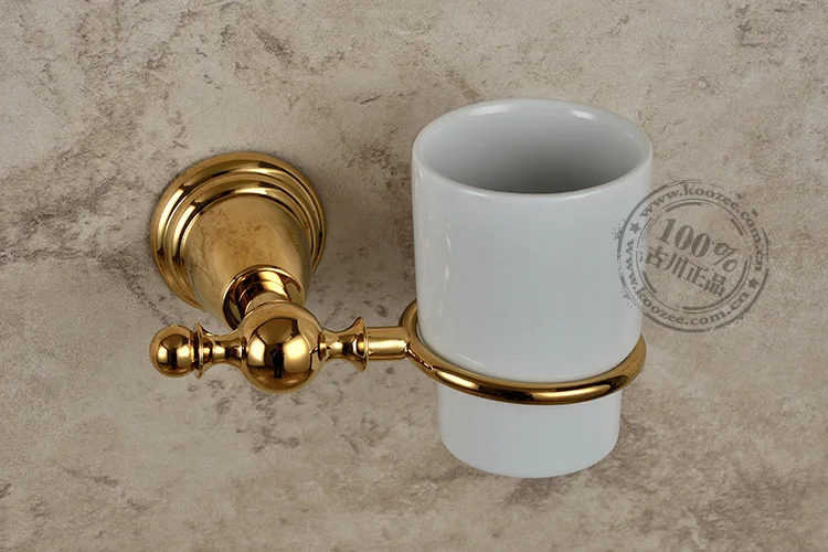 European-style garden style bathroom accessories bathroom accessories copper pendant single cup holder Antique pendant KZ-9704J