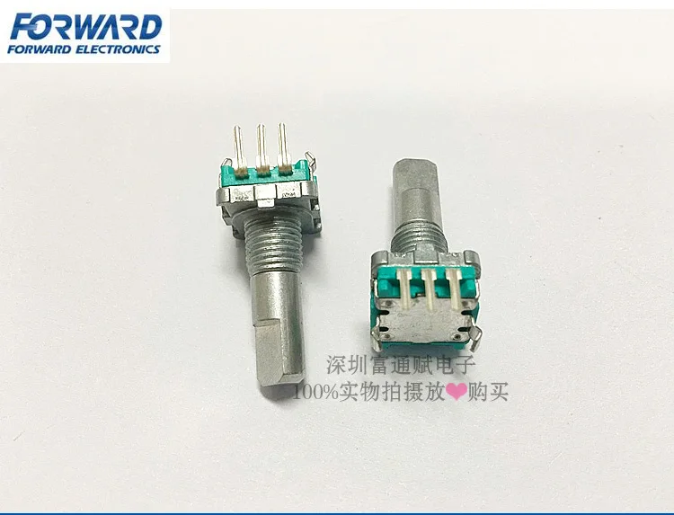 Taiwan Fu-wah EC11 DC11 encoder switch 30-bit without switch 20 half-axis volume regulator