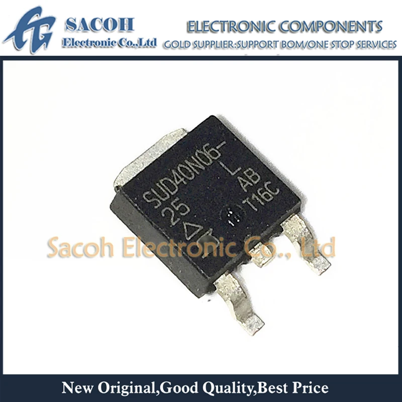 

Refurbished Original 10Pcs/Lot SUD40N06-25L SUD40N06-25 OR SUD40N04-10A OR SUD40N04-20 TO-252 40A 60V N-Channel MOSFET