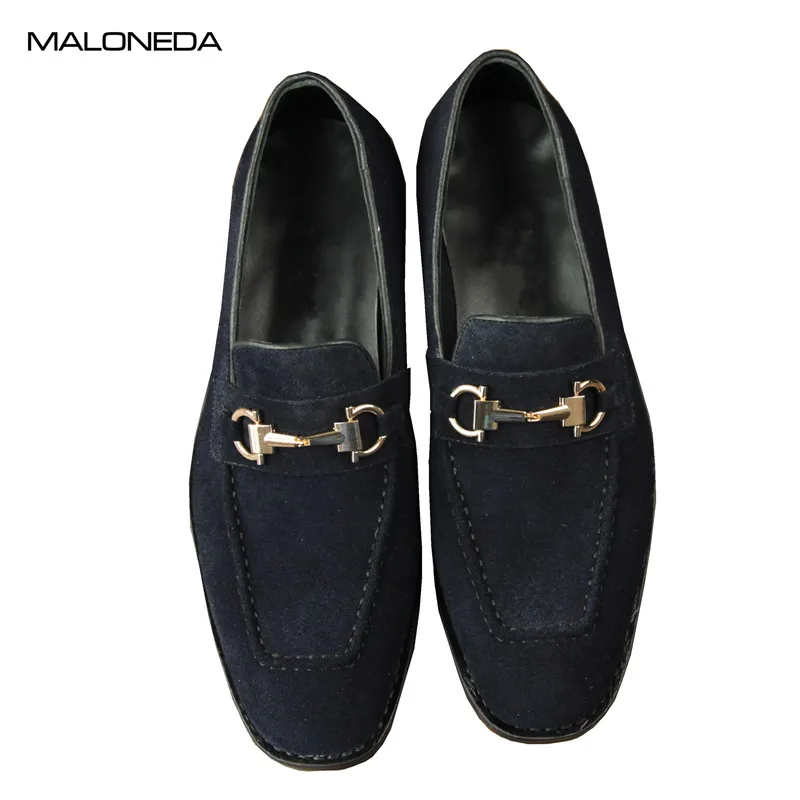 

MALONEDA Custom New Genuine Cow Suede Handmade Men's Casual Slip On Shoes Loafers With Goodyear Welted High Quality Shoes