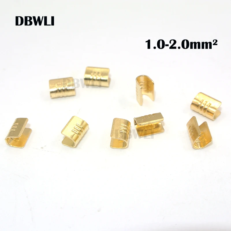 10000pcs/2000lpcs U-Shaped Crimping Terminal H62 Brass Wire Buckle Poly Wire Nose Wire Connector 454TABC 0.2-10mm2