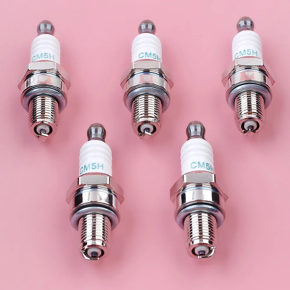 5pcs/lot Spark Plug For Honda GX25 GX35 35cc 3500 4 Stroke Trimmer Brush Cutter Blower Lawn Mower Engine Part Grass Trimmer