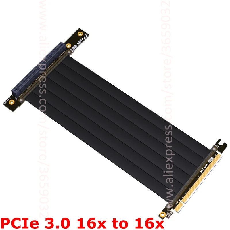 Gen3 PCIE x16 To x16 Riser pci e PCI-e 16x flexible Cable For PHANTEK ENTHOO Evolv Shift PH-ES217E/XE PK-217E/XE ITX Motherboard