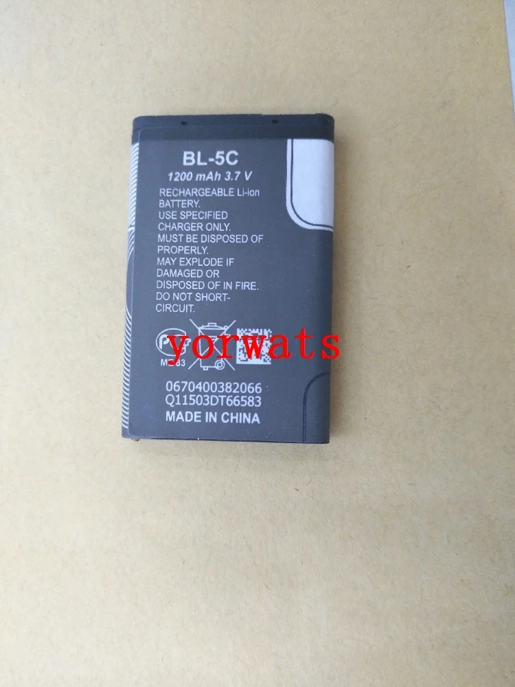 New Hot A Rechargeable Li-ion Cell  3.7V polymer lithium battery BL-5C 1200mAh direct sale