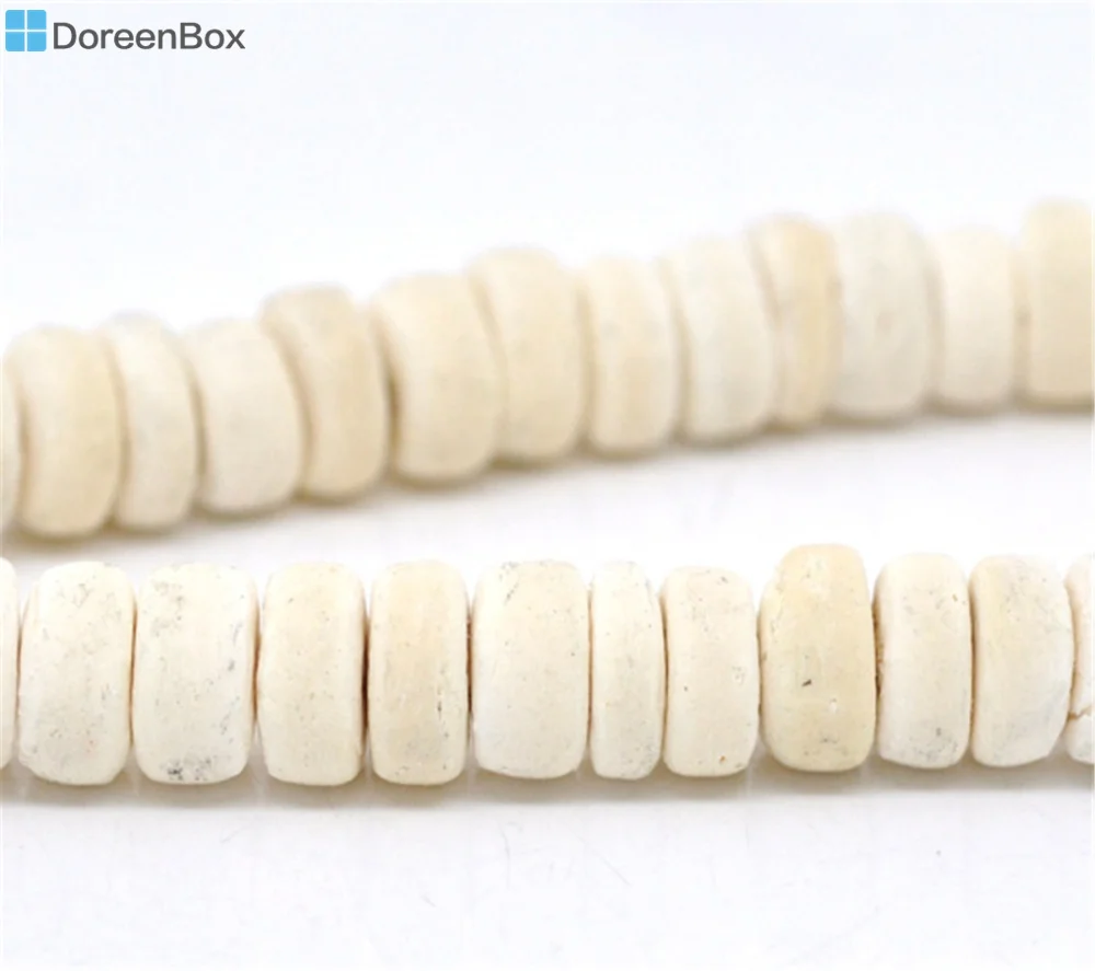 Doreen Box hot-  Nature Color Coconut Shell Loose Beads 8mm,Approx 400Pcs  (B12871)