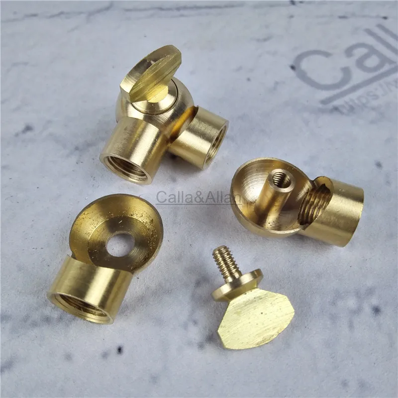 D19*33mm and D25*40mm Corner Bend 90 Joint connector brass material 2 style M10 lamp accessories wall light base corner part