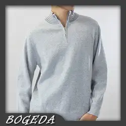 Suéter de cachemira para hombre, de tela Natural Jersey grueso hecha a mano, gris y verde, de alta calidad, liquidación, envío gratis