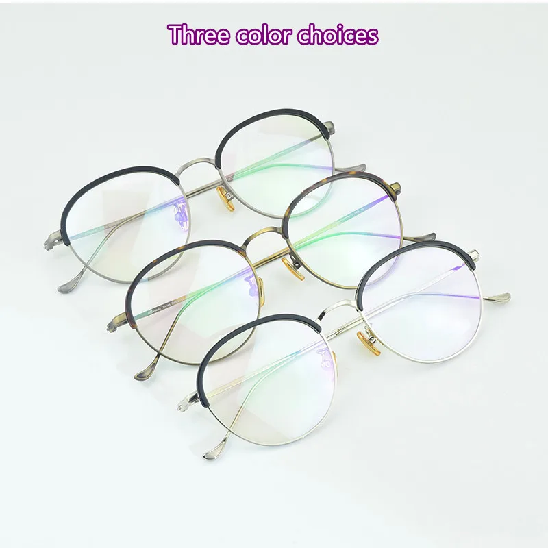 

2025 New Arrivals round glasses frame TAG Hezekiah Brand women men Imported metal trend of young eyeglasses designer optical