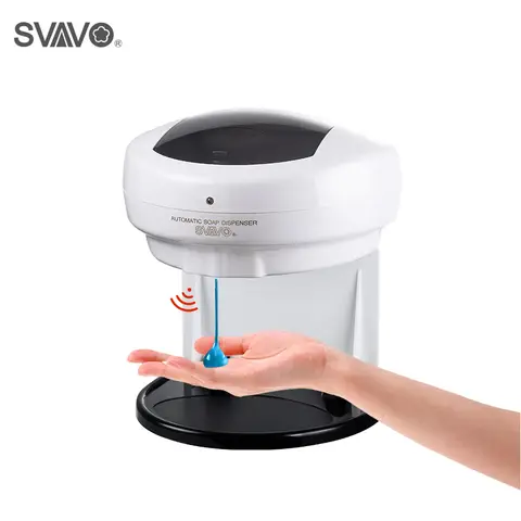 최신 600ml 벽걸이 형 흰색 자동 비누 디스펜서 욕실 액세서리 핸즈프리 터치리스 소독제 비누 디스펜서