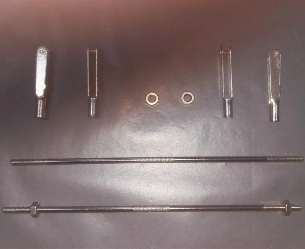 4 set di M2 Cerniera D1.6 filo di acciaio COMBO tie rod aeromobili modello di aeromobile doppio metallo Cerniera filo di acciaio tirante parti di