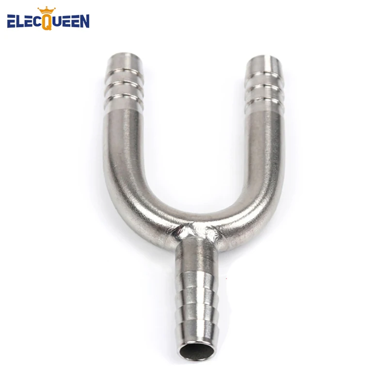 Stainless Steel U-Shaped Hose Barb Tee 3-Way Beer Hose Connector Fittings for Beer Line Home Brewing