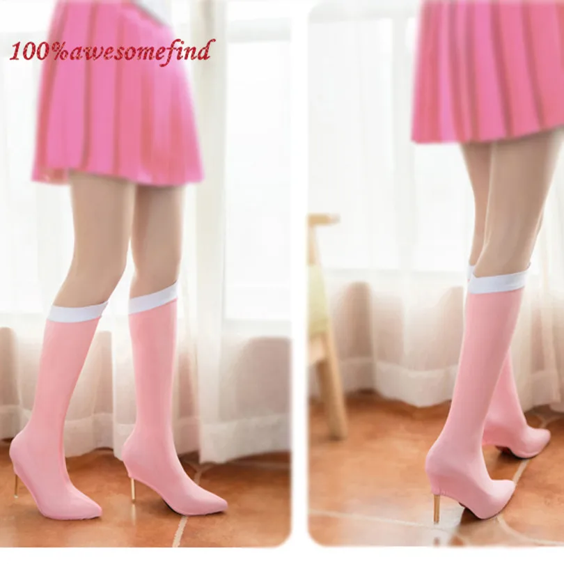 Women Anime Cosplay Accessories Socks Costume Knee High Boots Cover Shoes Case Cover