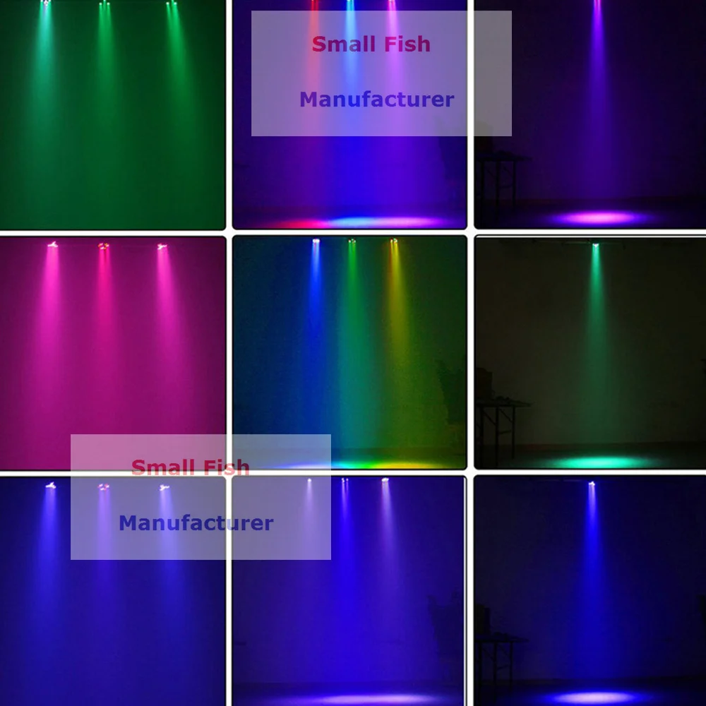 Imagem -06 - Led Fase Lavagem Efeito de Iluminação 12x3w Plana Led Par Luzes Rgbw Cores Dmx512 dj Discoteca Lâmpada Ktv Bar Festa Luzes do Palco Peças Lote