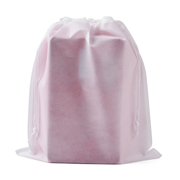 Wholesale Christmas Gift Bag 50pcs/Lot 35x45cm White Large Jewelry Organizer Drawstring Non Woven Bag