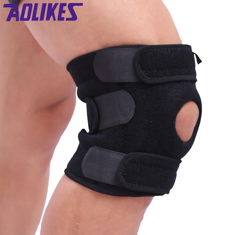 1 pair AOLIKES gym knee pads Meniscus protetor joelho support brace Damping kneepad rodilleras tutore ginocchio ginocchiere