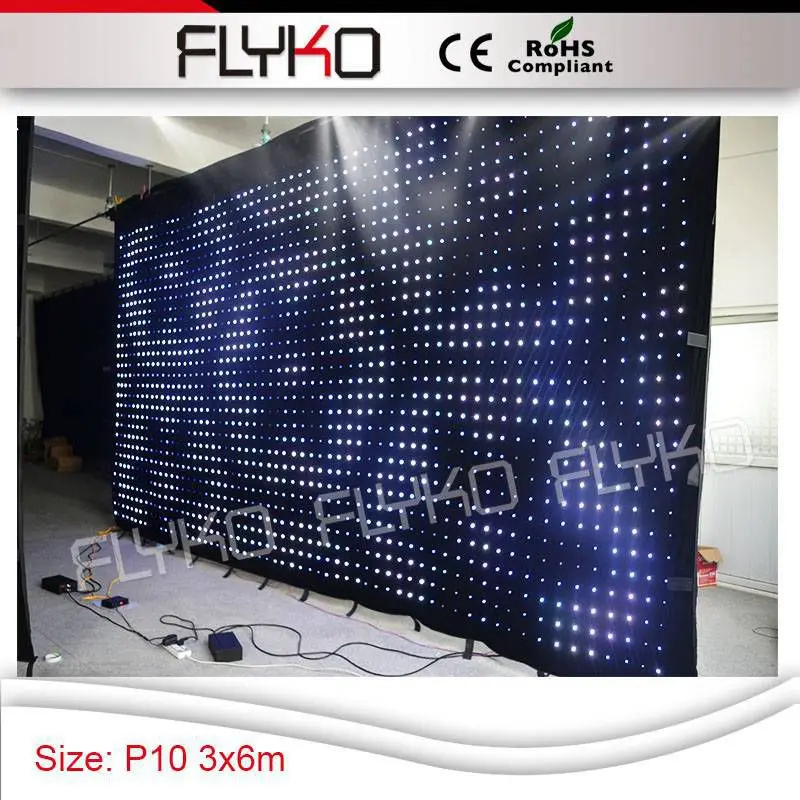 

P10cm 3x6m bar dj PC controller led video led lighting curtain