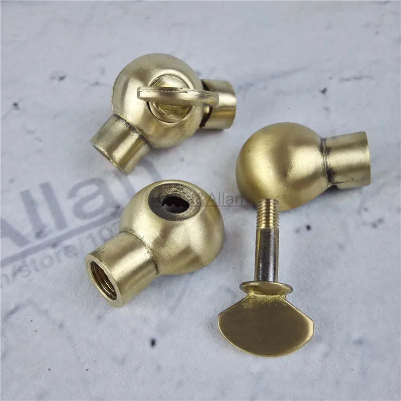 D19*33mm and D25*40mm Corner Bend 90 Joint connector brass material 2 style M10 lamp accessories wall light base corner part