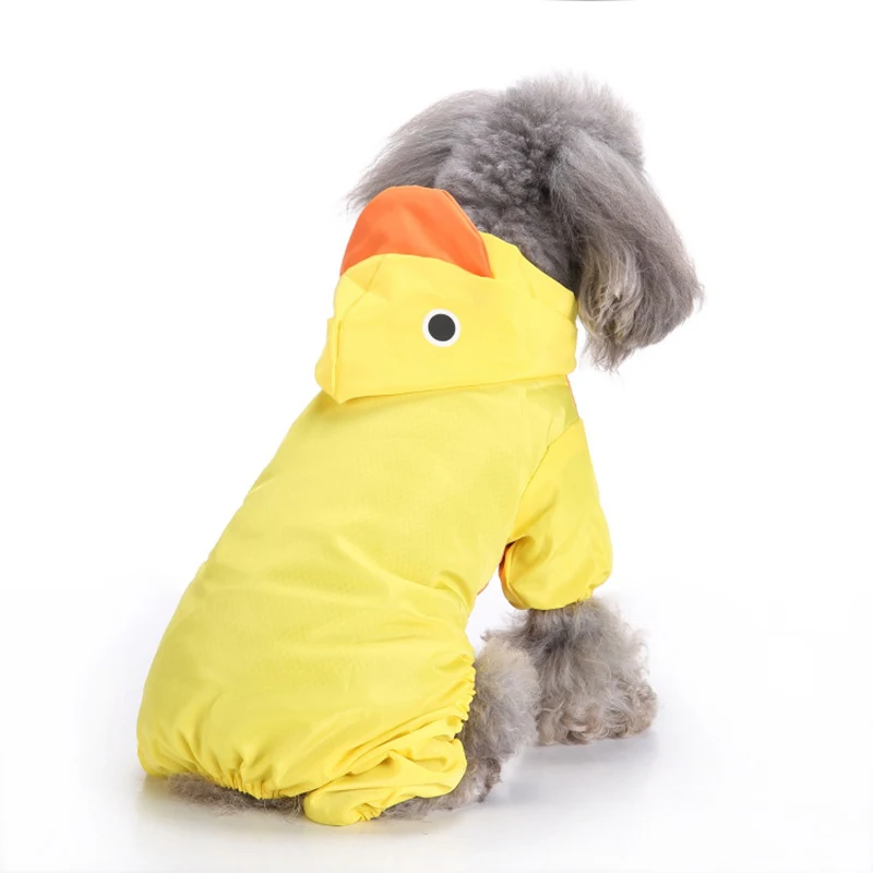 3 Colors Hooded Pet Dog Raincoats Waterproof Clothes For Small Dogs Chihuahua Pug Clothing Dog Raincoat Poncho Puppy Rain Jacket