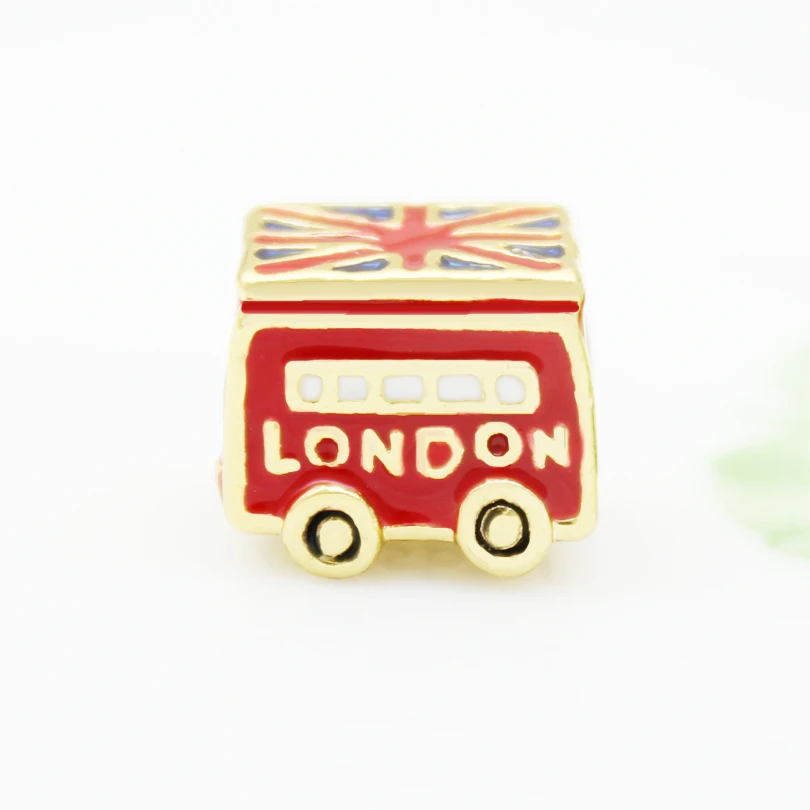 2025 New slide charm product gilded beads fit Pandora bracelets buses charm bracelets and jewelry accessories