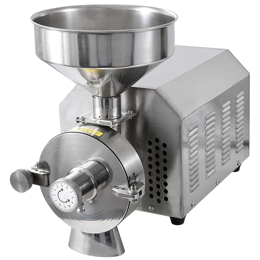 High efficiency commercial Grain Grinder,stainless steelgrinding machine for spices/corn/soybean 20-40KG/h 1420r-min 2500W/3000W