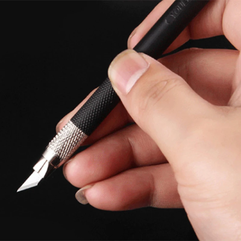 1 sztuk do grawerowania metalu nóż introligatorski uczeń antypoślizgowy papier typu kraft Cutter Pen biurowe szkoła sztuki cięcia dostaw narzędzia