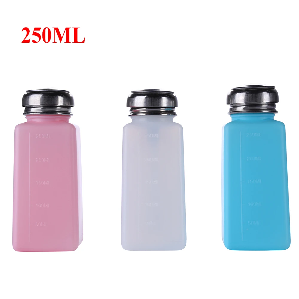 

250ML Plastic Press Alcohol Bottle Container Empty Pump Liquid Bottle for Mobile Phone Repair Tool Ferramentas