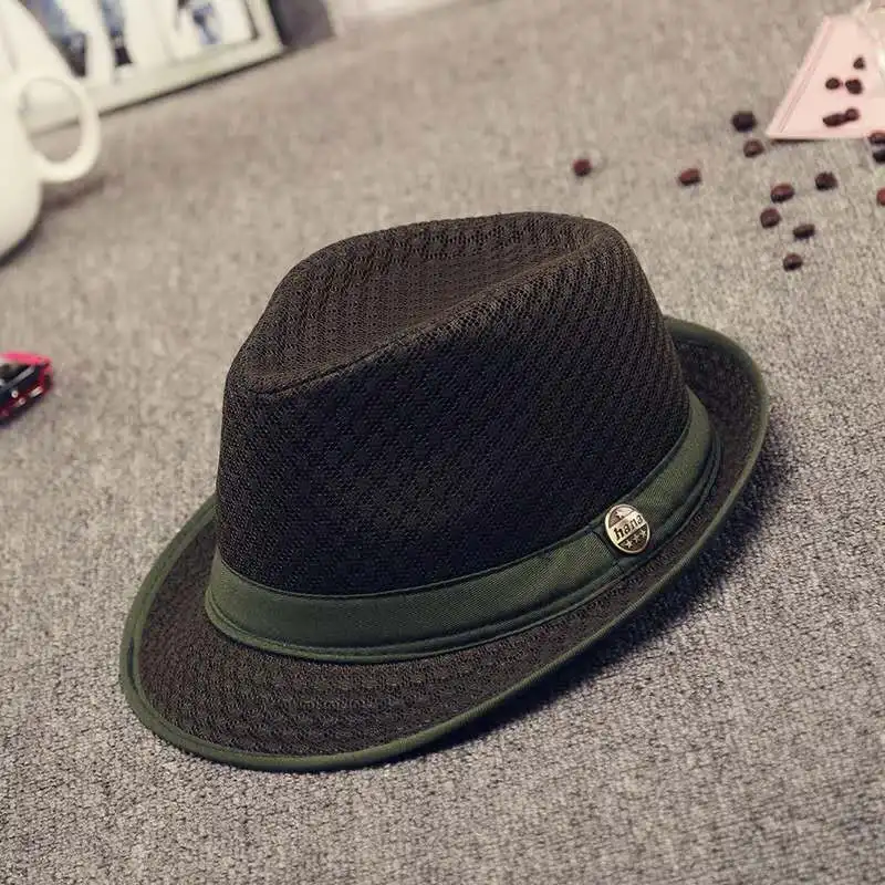 England jazz cap breathable mesh visor beach hat collapsible spring and summer sun hat