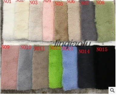 

Thickened rex rabbit fur rabbit Super soft matte rabbit fur Simulation rabbit fur clothing plush fabric160cm*90cm(one yard)