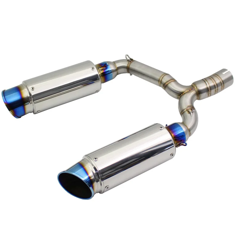 Laser Motorcycle Exhaust System for Suzuki BK600 BK400 GSR400 Connect Middle Pipe Stainless Steel Tail Pot Pipe Exhaust Muffler