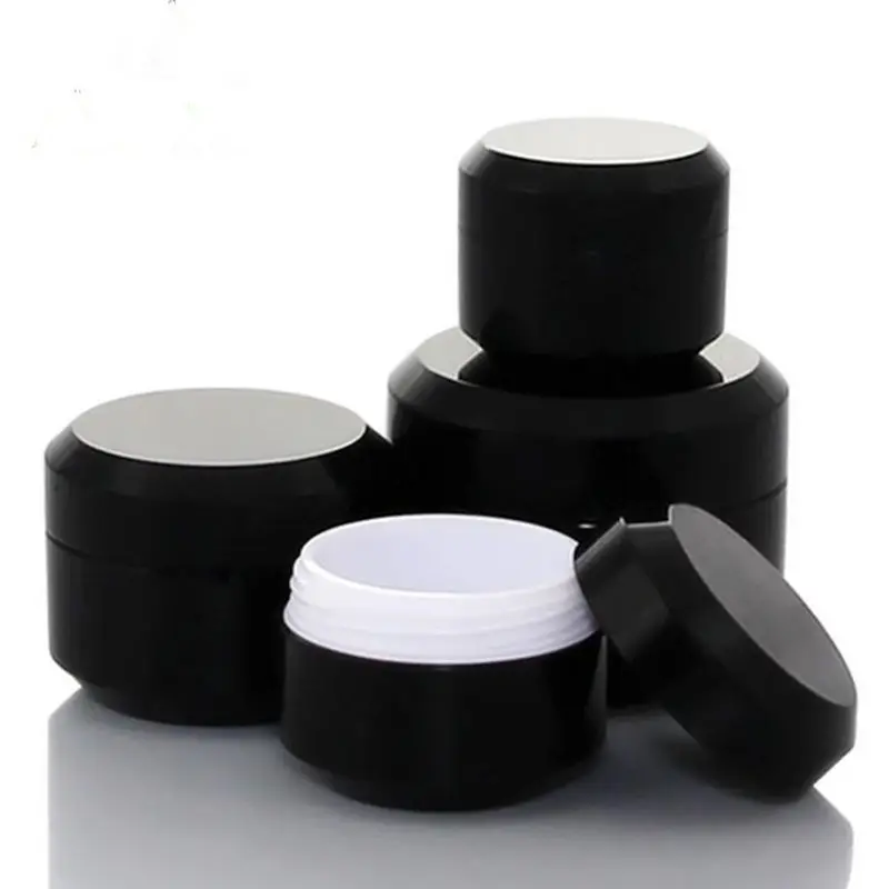 

5g 10g 15g 30g Plastic Pot Jars Empty Cosmetic Container with Lid for Creams Sample Make-up Storage F093