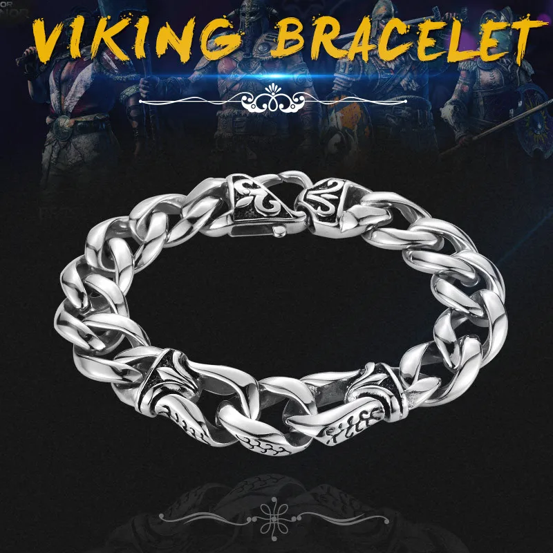 

316L Stainless Steel Wholesale Price Punk Bracelet Nordic Viking Jewelry For Man Drop Shipping fashion jewelry LBC8-006