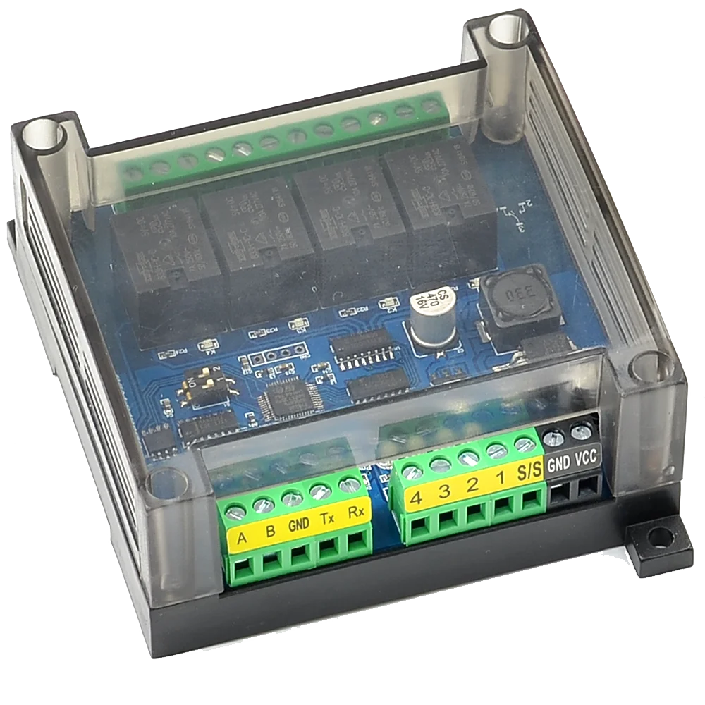 

Modbus RTU Module 485 Serial Switch RS232 Serial Relay Intelligent Home IO Acquisition BSM