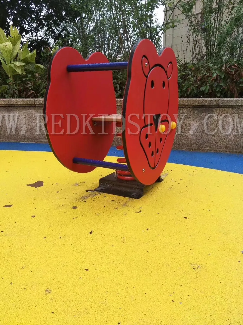 Heavy Duty Funny Outdoor Rocking Horse PE Board Kids Spring Ride Various Colors HZ-071d