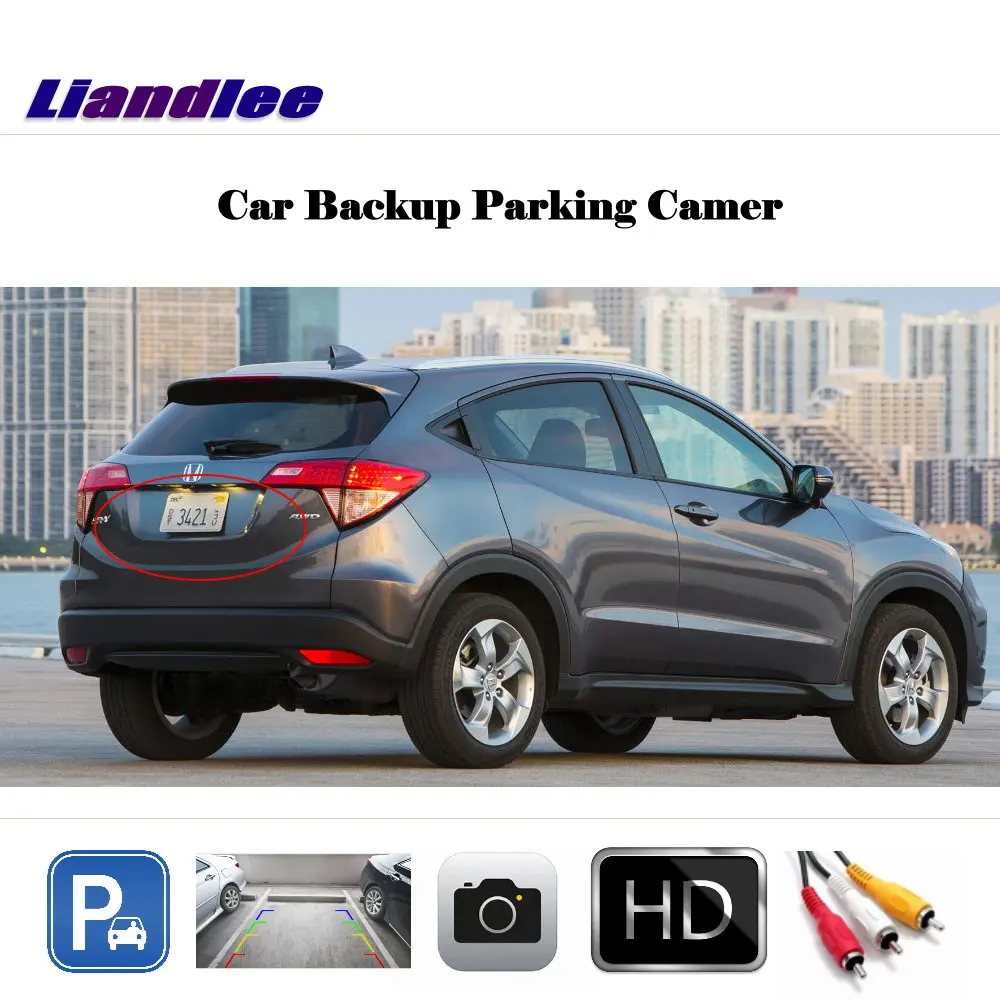 For Honda HRV/HR-V Vezel 2013-2018 Auto Reverse Parking Camera Rear CAM Back Work With Car Factory Screen