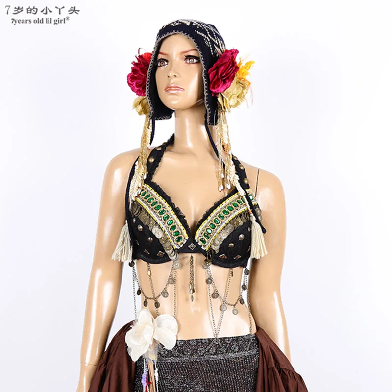 

Tribal Belly Dance Bra Fusion Sexy Costume Brabelly ATS BSS50 54