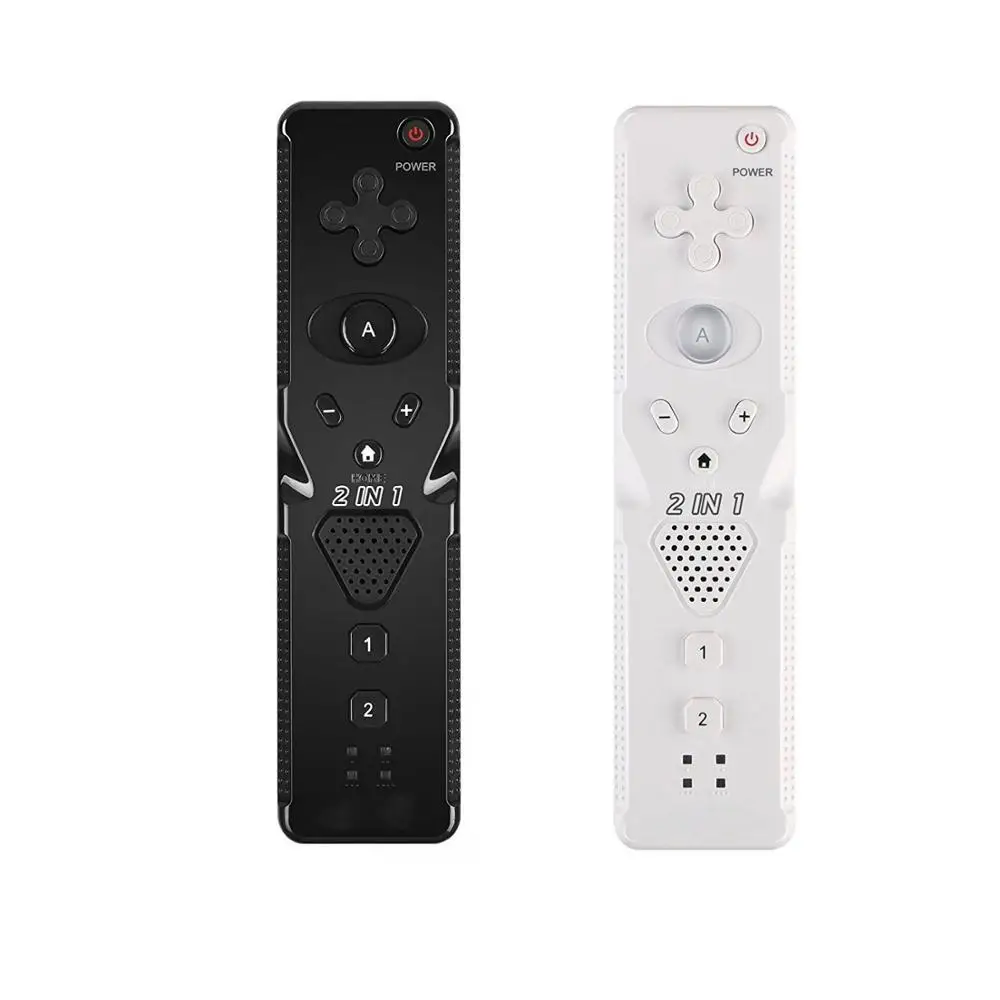 Controle Remoto para Wii Gamepad, Built-in Motion Plus, Capa de Silicone, Alça de Mão, Comando, Novo, 1PC