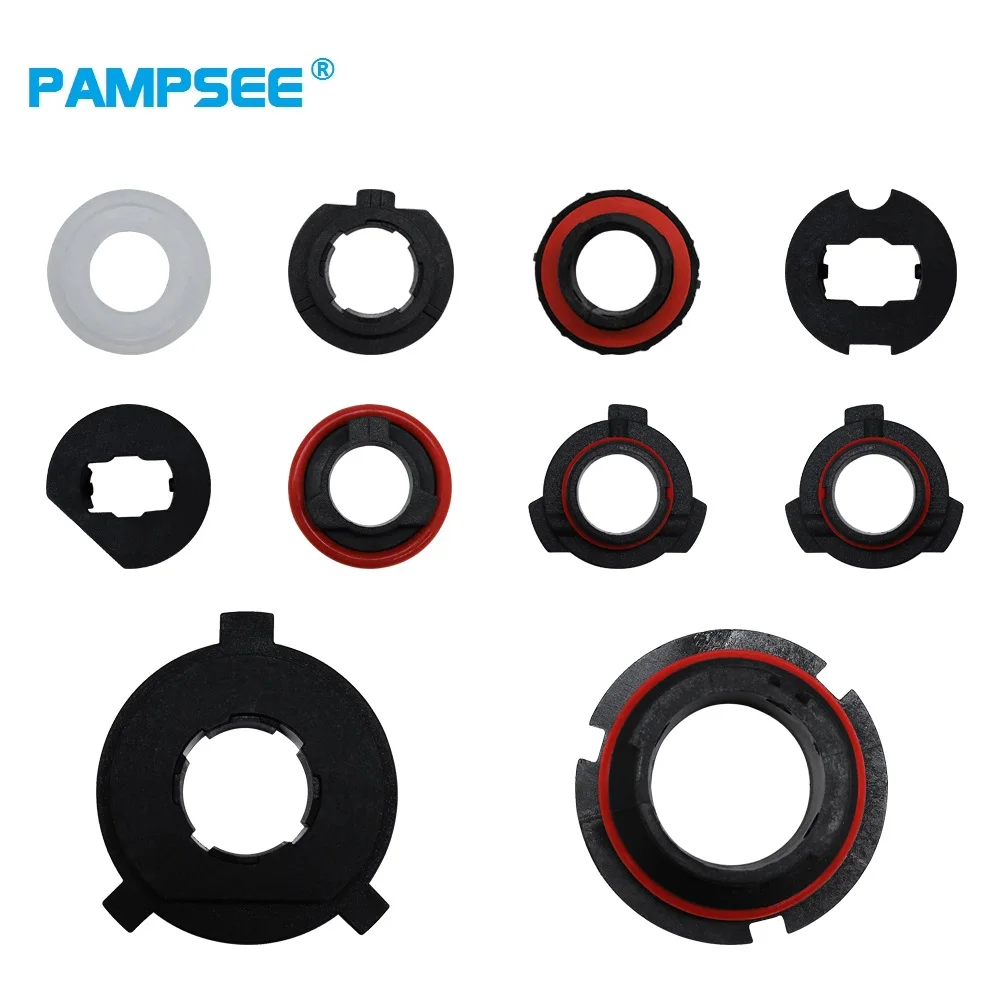 

PAMPSEE 2PC H1 H3 H4 H7 H8 H9 H11 H13 9004 9005 9006 9007 880 Adapter Holder Base Sockets Retainer for S2 Car LED Headlight Bulb