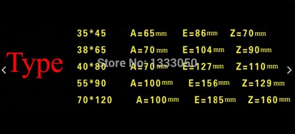 OZE19921102 1 PZ 35*45/38*65/40*80/70*120 Tipo Nero placcato Due Jaws Gear Puller Armature Cuscinetto Estrattore Forgiatura