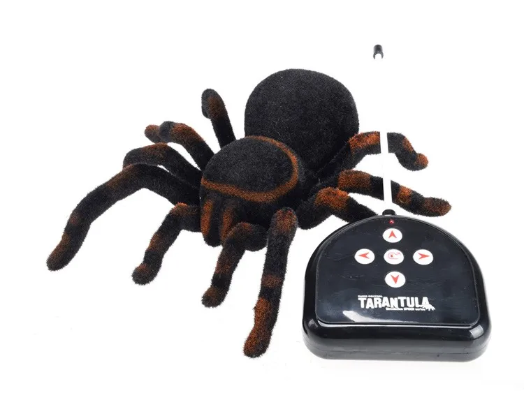 Tarentule RC infrarouge réaliste, araignée avec éclairage, télécommande, simulation, jouets effrayants, cadeau électronique pour animaux de compagnie, nouveauté